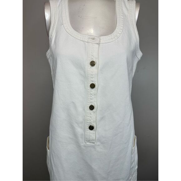 FRAME Trapunto denim mini dress Size XS $328 - Picture 5 of 10